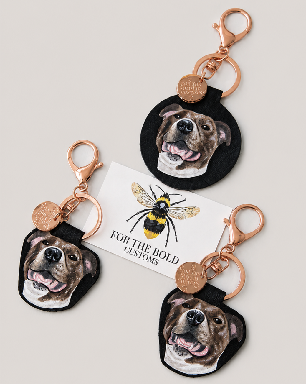 Handmade Pet Portrait Keychain