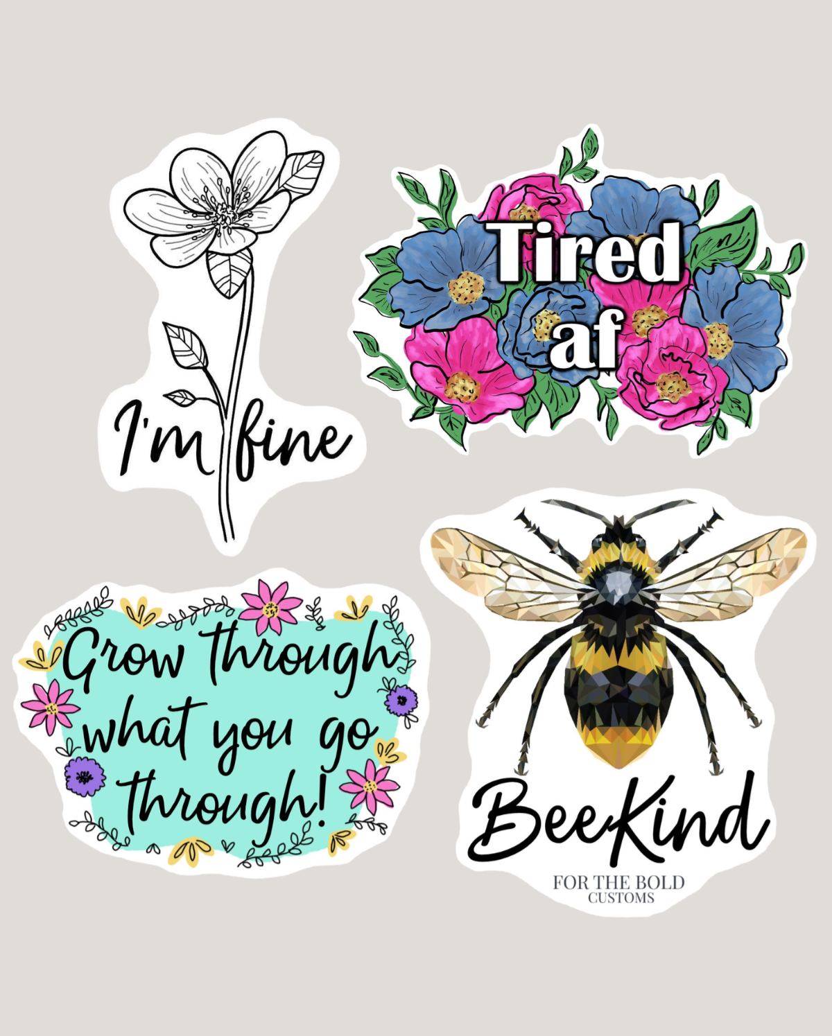 Nature & Positivity Sticker Pack